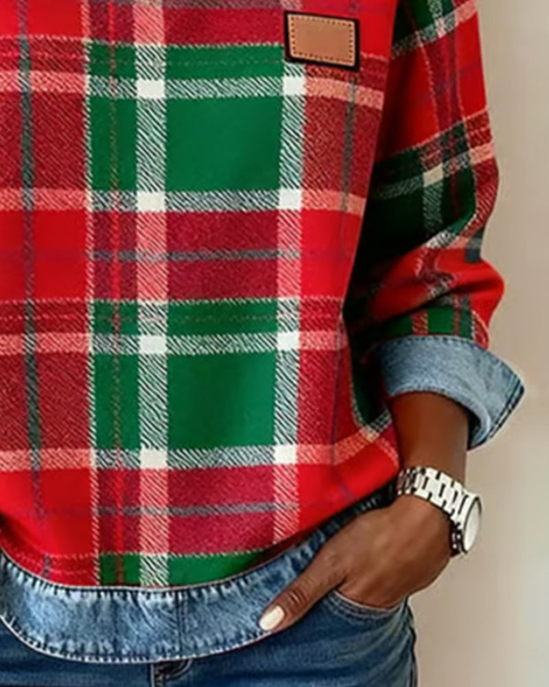 Harper | Warm Everyday Plaid Top