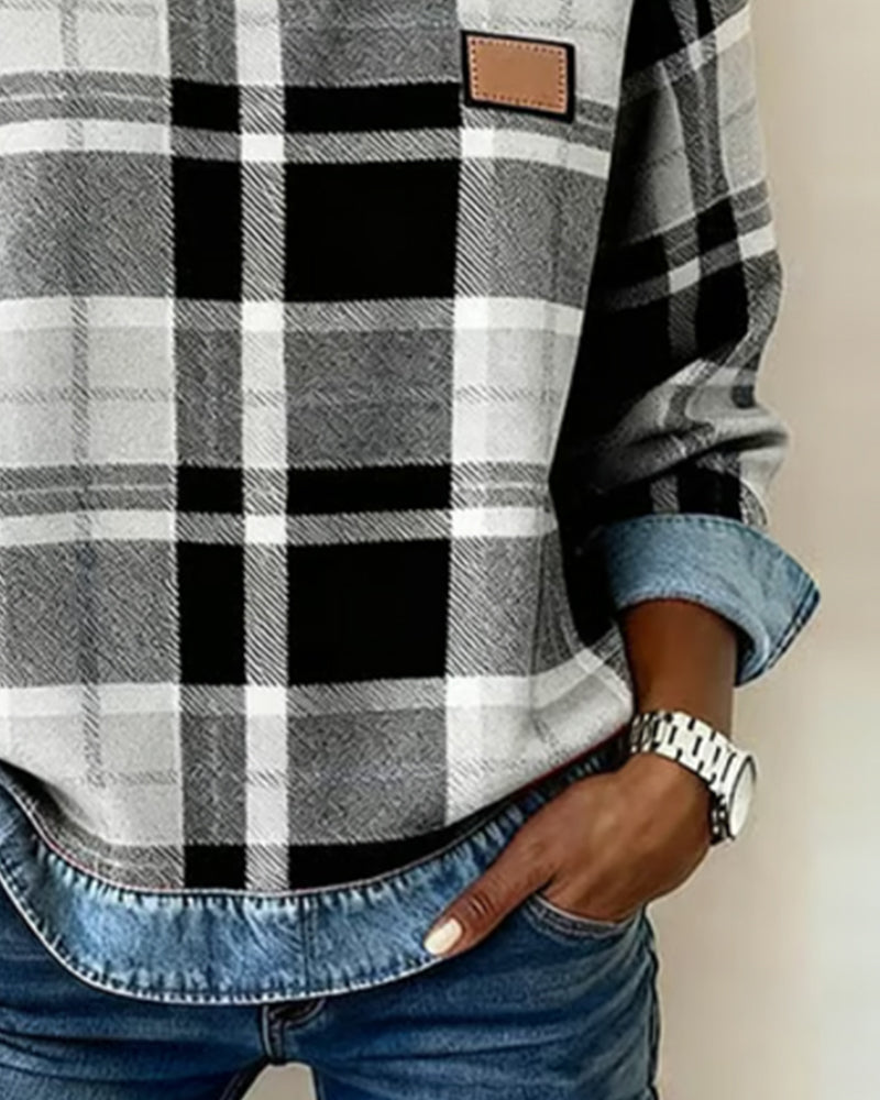 Harper | Warm Everyday Plaid Top