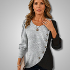 Kaia | elegant button down knit longsleever