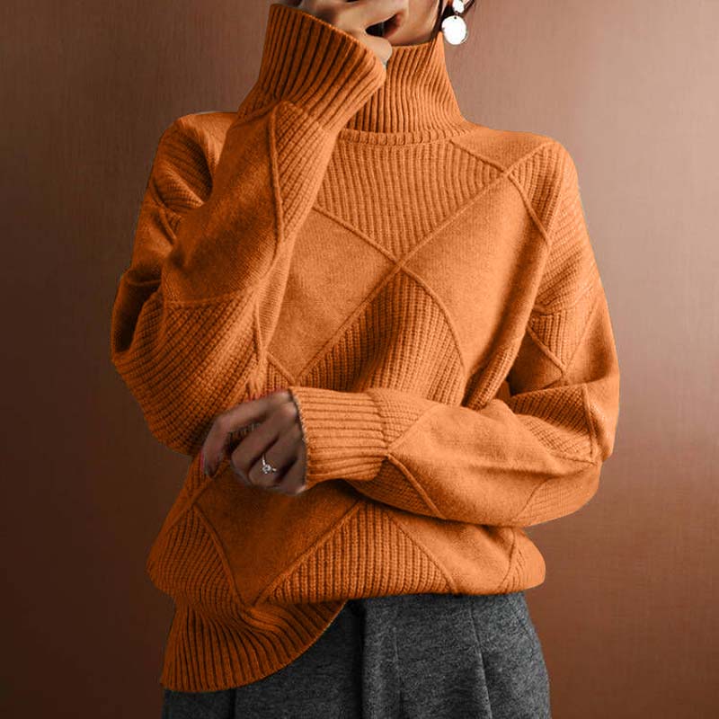 Talbot | Textured Turtleneck Knit Sweater